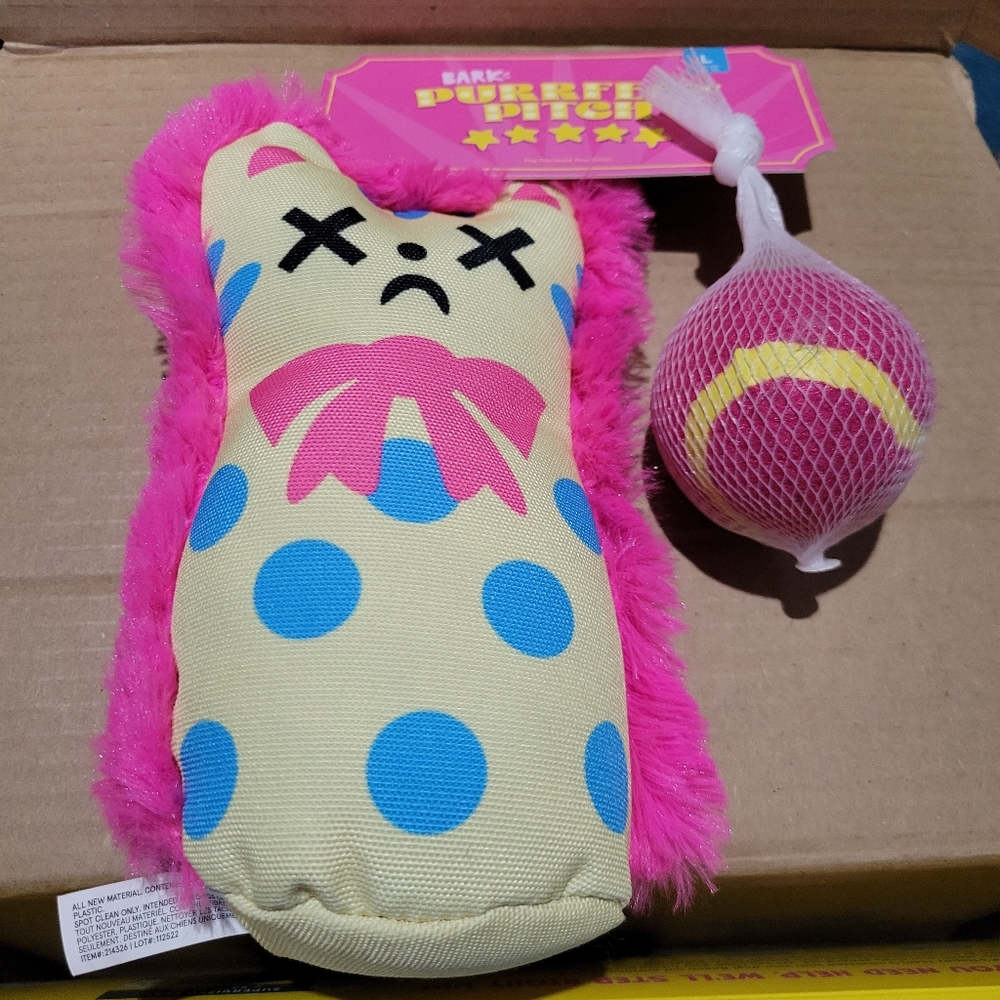 NWT Barkbox Purrfect Pitch toy size large